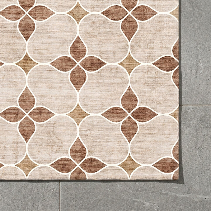 Geometrisch buitenkleed - Mosaic Dot Terracotta - 3