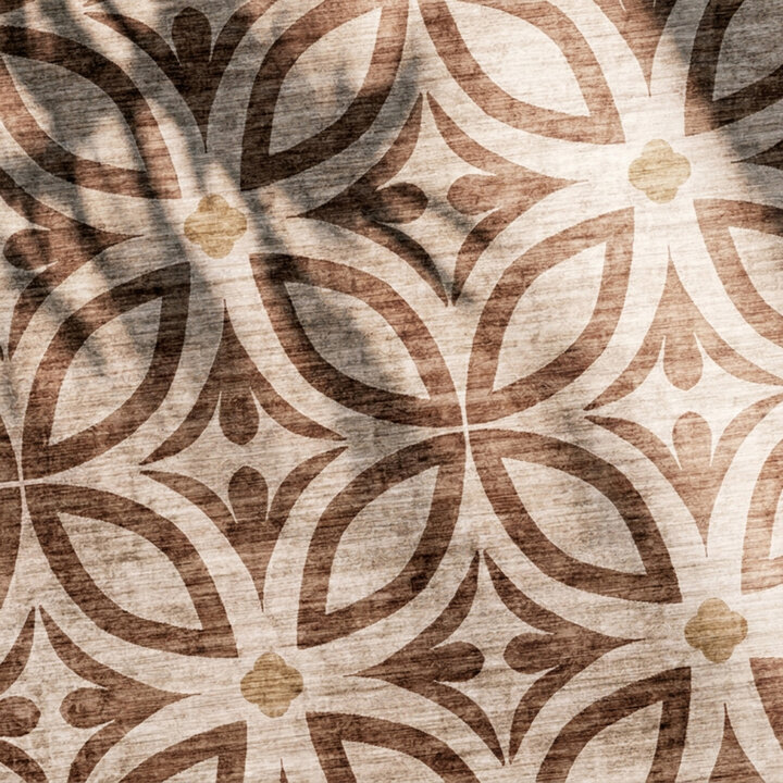 Geometrisch buitenkleed - Mosaic Petal Terracotta - 2