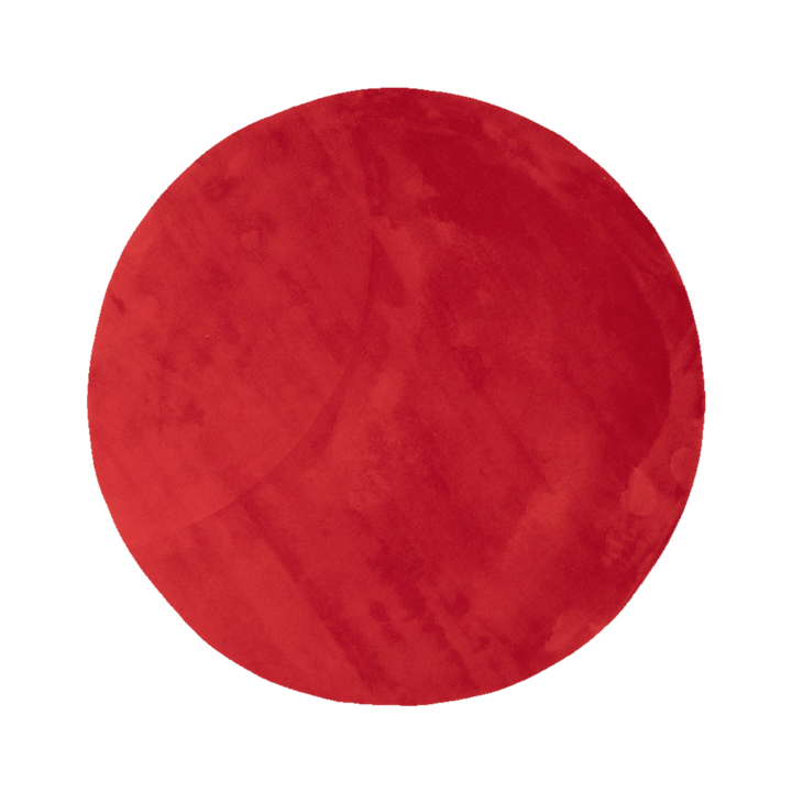 Rond wasbaar vloerkleed - Vivid Rood  - 1