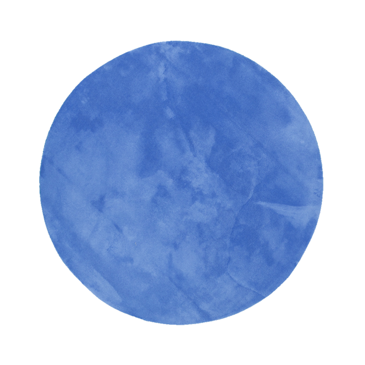 Rond wasbaar vloerkleed - Vivid Blauw  - 1