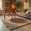Zacht hoogpolig vloerkleed - Comfy Supreme Wavy Taupe - thumbnail