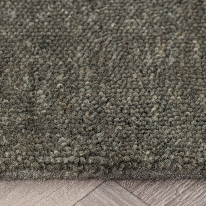 Rond Berber vloerkleed - Aicha Groen - 4