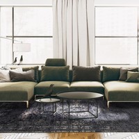 Vintage vloerkleed - The Fading world Mineral Black 8263