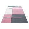 Modern vloerkleed -  Tetris Roze 1310