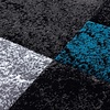 Modern vloerkleed - Tetris Turquoise 1330