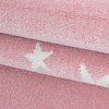 Kindervloerkleed - Bambi Ster Roze