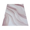 Modern vloerkleed - Streaky Waves Roze Creme
