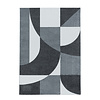 Retro vloerkleed - Stencil Forms Antraciet/Grijs - thumbnail 1