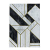 Modern vloerkleed - Marble Design Grijs/Goud