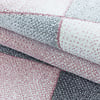 Laagpolig vloerkleed - Smoothly Design Roze Grijs