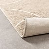 Rond modern buitenkleed - Porto Lines Creme
