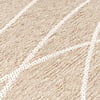 Rond modern buitenkleed - Porto Lines Creme