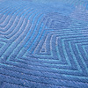 Rond modern vloerkleed - Meditation Coral 9225 Blauw - thumbnail 3