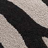 Hoogpolig vloerkleed - Nyomi Zebra Zwart 350 - thumbnail 2