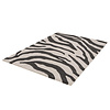 Hoogpolig vloerkleed - Nyomi Zebra Zwart 350