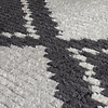 Geometrisch vloerkleed - Domino Zaid Zwart/Wit