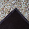Leren patchwork vloerkleed - Filz 100 Beige/Goud - thumbnail 4