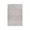 Leren patchwork vloerkleed - Filz 100 Grijs/Zilver