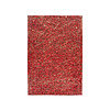 Leren patchwork vloerkleed - Filz 100 Rood/Goud - thumbnail 1