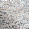 Leren patchwork vloerkleed - Filz 100 Wit/Zilver - thumbnail 3