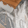 Wasbaar abstract vloerkleed - Misha Lines Creme/Grijs 