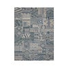 Wollen patchwork vloerkleed - Olympus 5000 Blauw - thumbnail