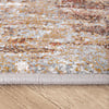Abstract vloerkleed - Xavier Scratch Taupe/Rood