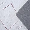Zacht geometrisch vloerkleed - Vellion Square Wit/Roze - thumbnail 3