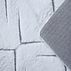 Zacht geometrisch vloerkleed - Vellion Square Wit/Zilver - thumbnail 3