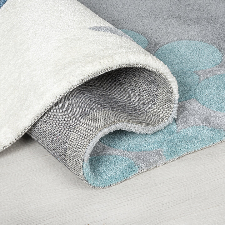 Bloemen vloerkleed - Zeso Floral Blauw/Grijs - 4