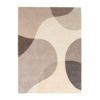 Wollen abstract vloerkleed - Clarice Bruin/Beige  - thumbnail 1
