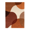 Wollen abstract vloerkleed - Clarice Terracotta  - thumbnail 1