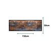 Wasbare deurmat - Cobalt Rust - 50x150cm - thumbnail 1