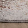 Rond abstract vloerkleed - Xavier Scratch Taupe/Rood - thumbnail 4