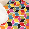 Modern vloerkleed - Enya Cube Multicolor - thumbnail 1