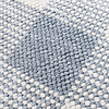 Duurzaam laagpolig vloerkleed - Lykke Checkerboard Blauw/Wit - thumbnail 2