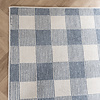Duurzaam laagpolig vloerkleed - Lykke Checkerboard Blauw/Wit - thumbnail 4
