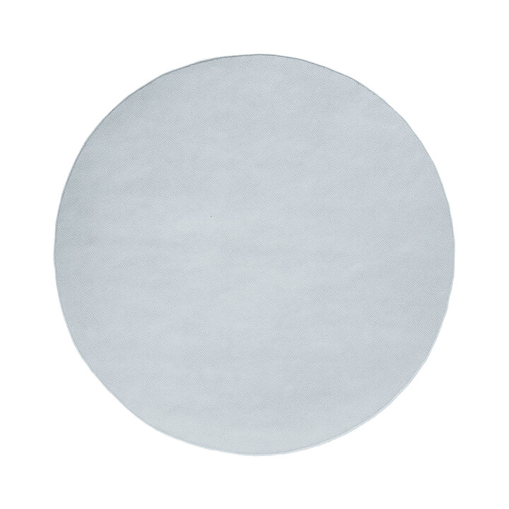 Rond wollen vloerkleed - Reno Blauw - 1