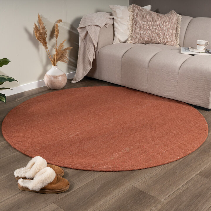 Rond wollen vloerkleed - Reno Terra
